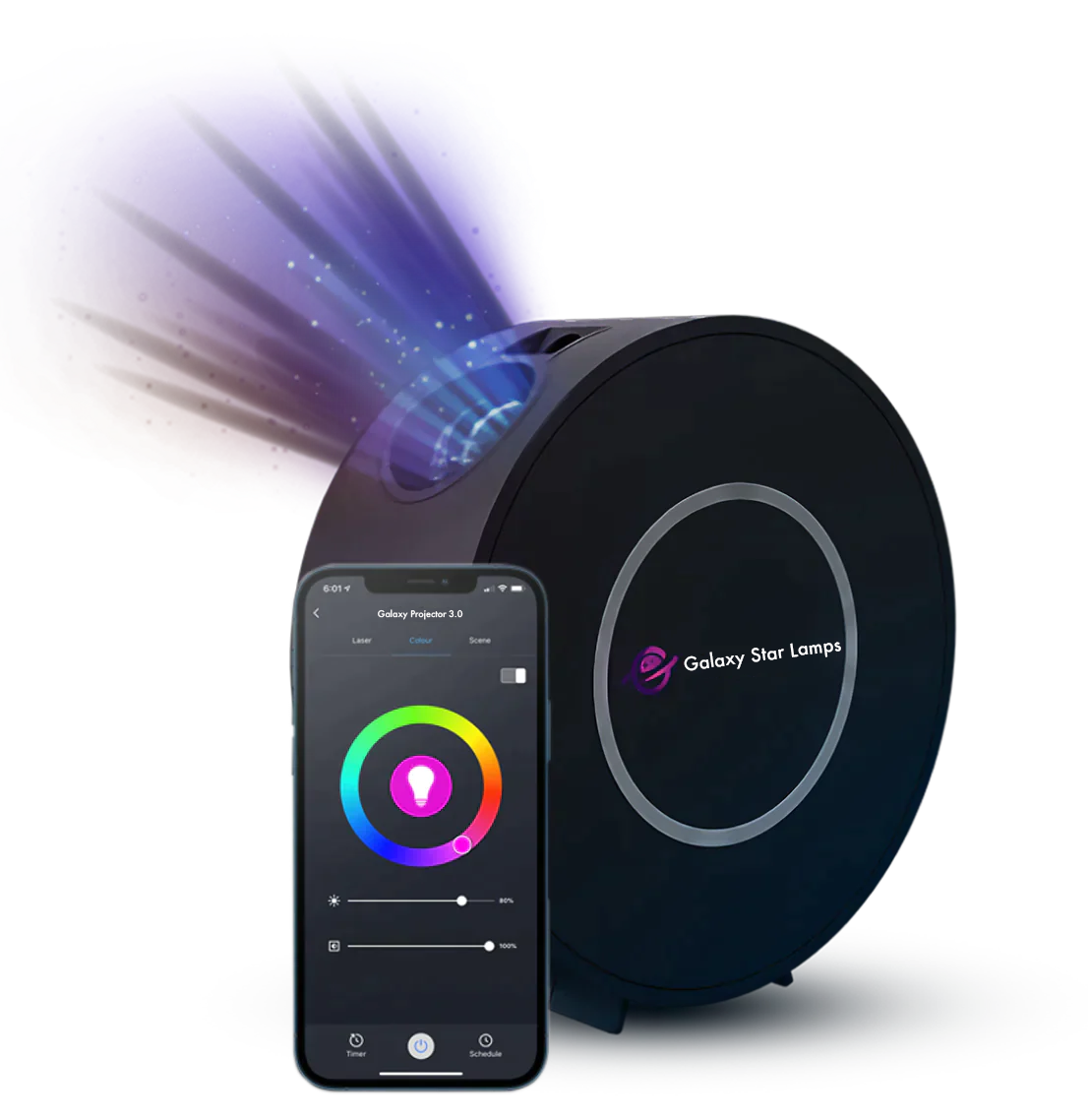 Galaxy Projektor 2.0 (Kompatibel mit Alexa und Google Assistant) –  Freelastics